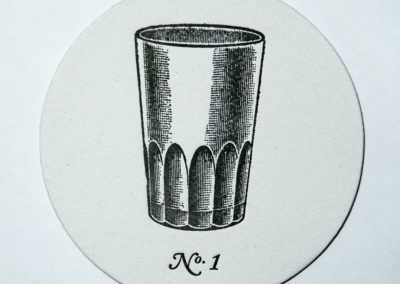 Posavasos Boliche de barrio Tintanegra Letterpress 1