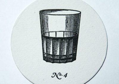 Posavasos Boliche de barrio Tintanegra Letterpress 4