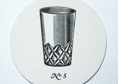 Posavasos Boliche de barrio Tintanegra Letterpress 5