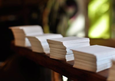 Tarjetas para Lucia y Sergio